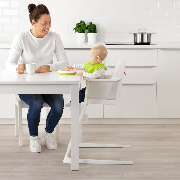 IKEA LANGUR high chair with tray, white, Ikea Ireland | 2748ZOHKI