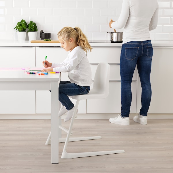 IKEA LANGUR high chair with tray, white, Ikea Ireland | 2748ZOHKI