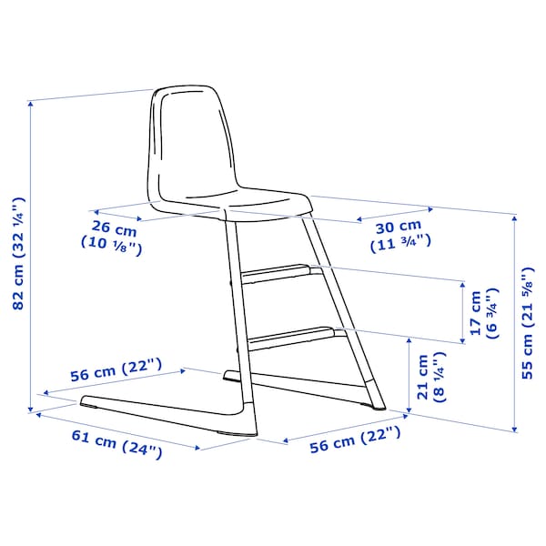 IKEA LANGUR junior chair, white, Ikea Ireland | 1457JGELZ
