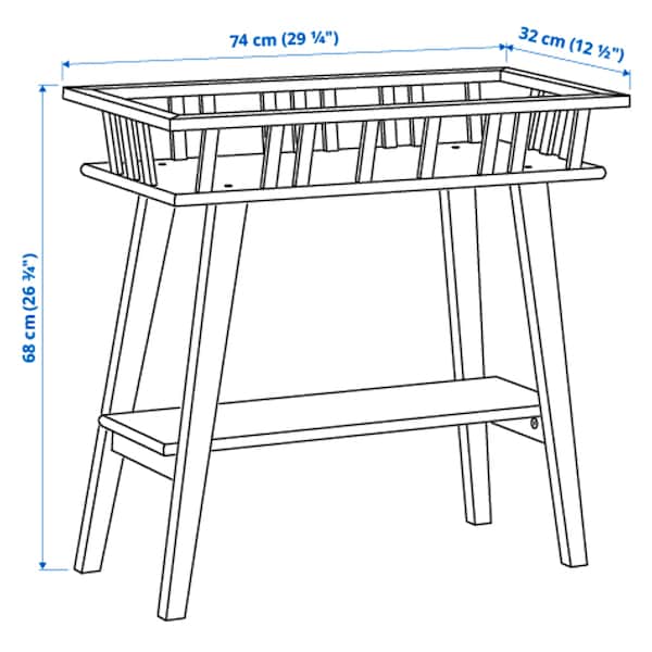 IKEA LANTLIV plant stand, white, 26 ¾ in, Ikea Ireland | 9523XIWDV