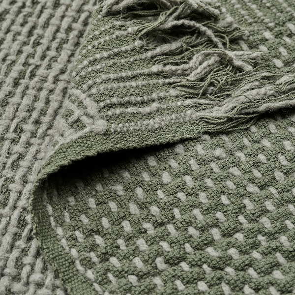 IKEA LAPPTÅG throw, 51x67 in Green, Ikea Ireland | 2690HSAZL