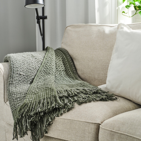 IKEA LAPPTÅG throw, 51x67 in Green, Ikea Ireland | 2690HSAZL