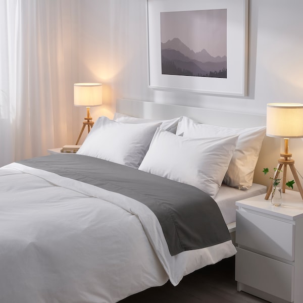 IKEA LAUTERS Table lamp with LED bulb White, Ikea Ireland | 1930ERMXB
