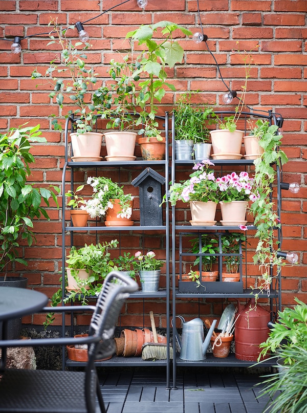 IKEA LÄCKÖ Shelving unit, outdoor, gray, Ikea Ireland | 0592WSGRQ