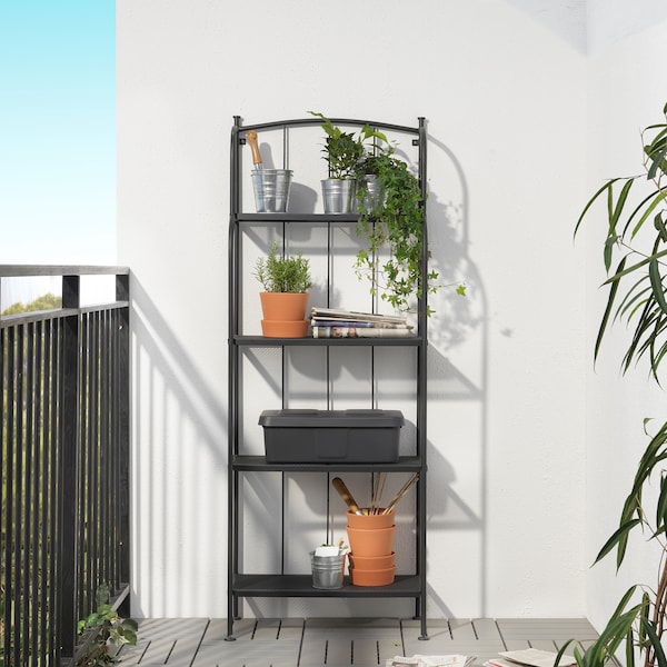 IKEA LÄCKÖ Shelving unit, outdoor, gray, Ikea Ireland | 0592WSGRQ