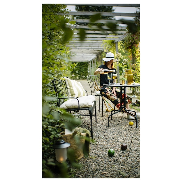 IKEA LÄCKÖ loveseat, outdoor, gray, Ikea Ireland | 5309AVGNY