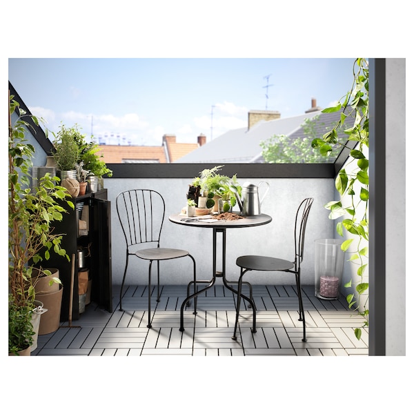 IKEA LÄCKÖ table+2 chairs, outdoor Gray, Ikea Ireland | 1948AGCQH