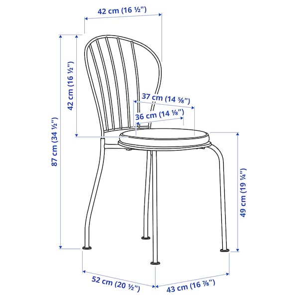 IKEA LÄCKÖ table+2 chairs, outdoor Gray / Frösön / Duvholmen Beige, Ikea Ireland | 9506RKDLP