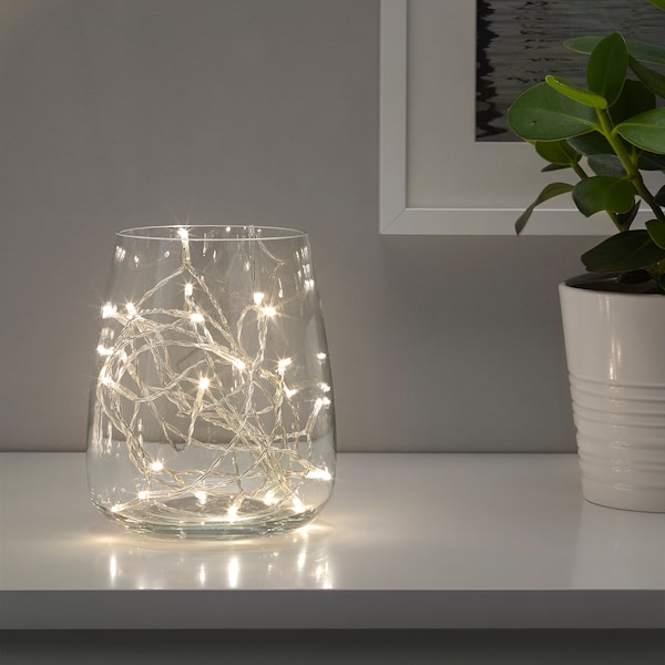 IKEA LEDFYR LED string light with 24 lights Indoor Silver Color, Ikea Ireland | 7150TOFHM