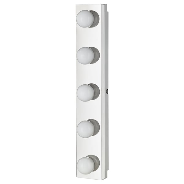 IKEA LEDSJÖ LED wall lamp, stainless steel, 24 in, Ikea Ireland | 9017IAZYP