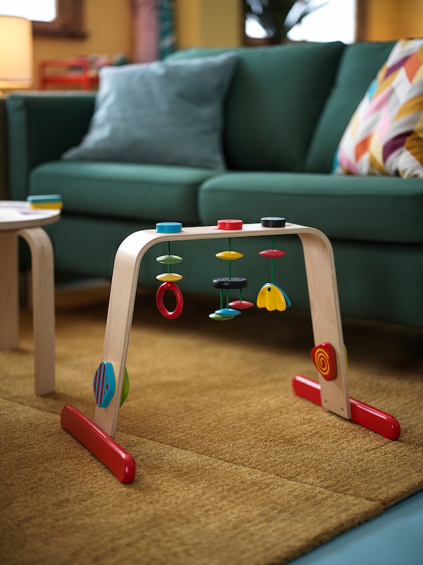 IKEA LEKA baby gym, birch/multicolor, Ikea Ireland | 2910VSZYI