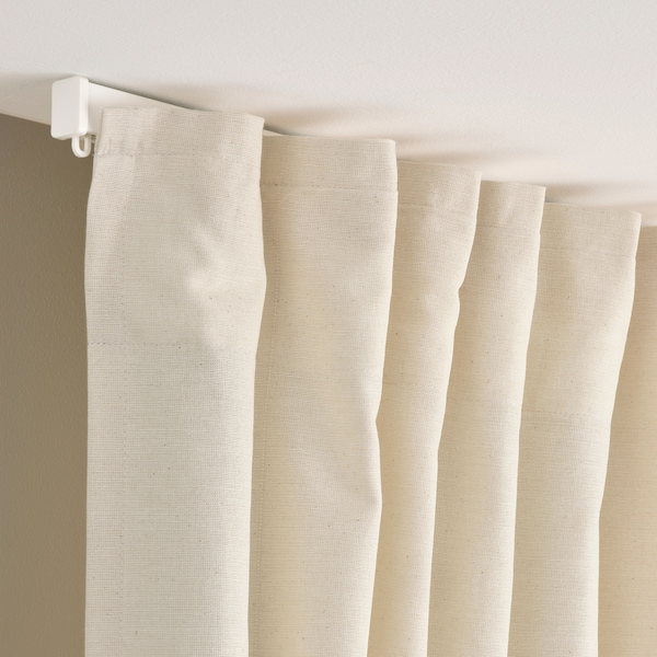 IKEA LENDA curtains with tie-backs, 1 pair, 55x84 in Off White, Ikea Ireland | 2698VQJNT