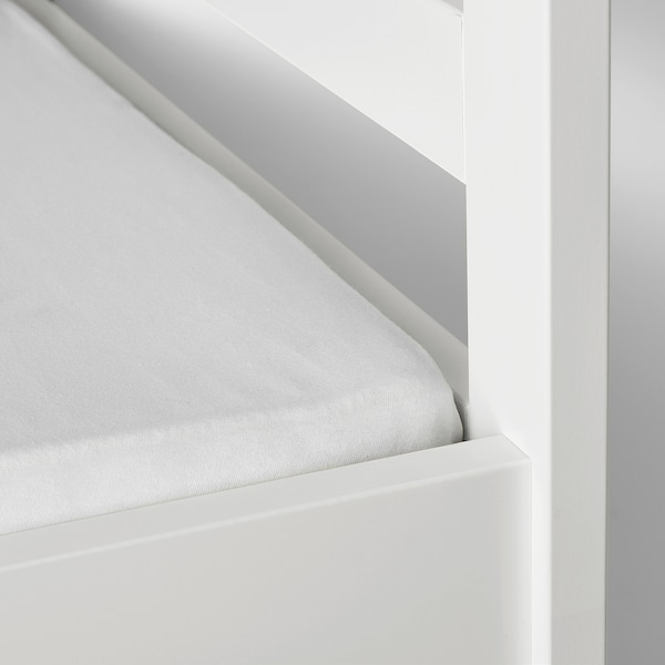 IKEA LEN crib fitted sheet, 28x52 in, 2 pack White, Ikea Ireland | 0572YKRCE