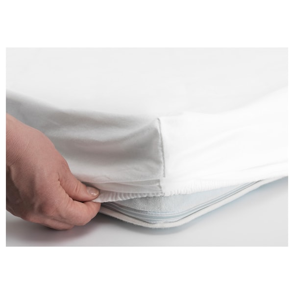 IKEA LEN crib fitted sheet, 28x52 in, 2 pack White / Pink, Ikea Ireland | 4270CPSMR