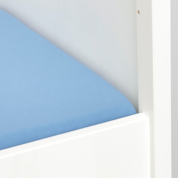 IKEA LEN crib fitted sheet, 28x52 in, 2 pack Light Blue, Ikea Ireland | 2839GANYD