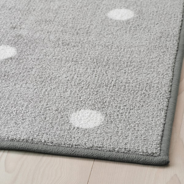 IKEA LEN rug, dotted/gray, 4'4 inx5'3 in, Ikea Ireland | 5794RSEGC
