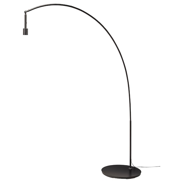 IKEA LERGRYN / SKAFTET floor lamp base, arched, beige/black, Ikea Ireland | 0894QVOPU