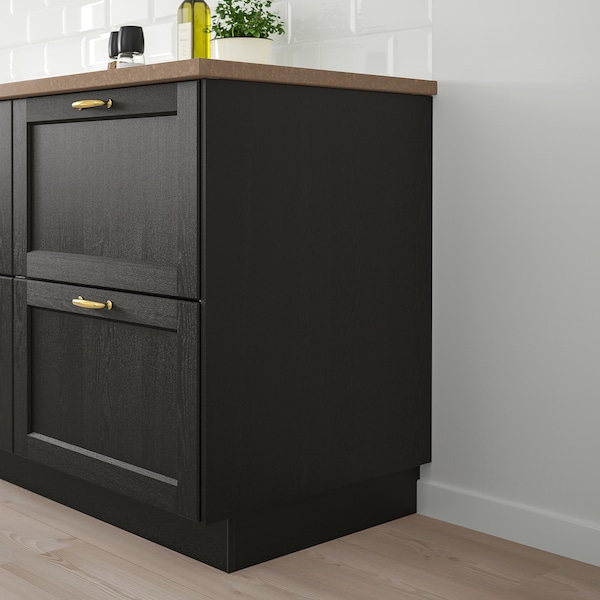 IKEA LERHYTTAN Cover panel, 15x90 in Black Stained, Ikea Ireland | 5739PZCQT