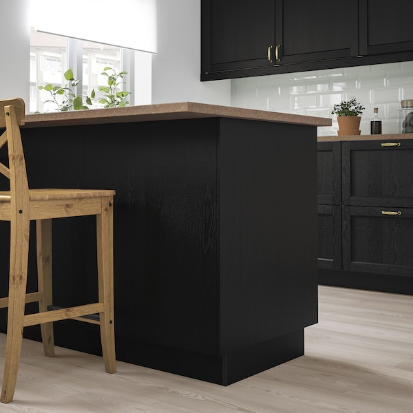 IKEA LERHYTTAN Cover panel, 25x30 in Black Stained, Ikea Ireland | 7920NBCQW