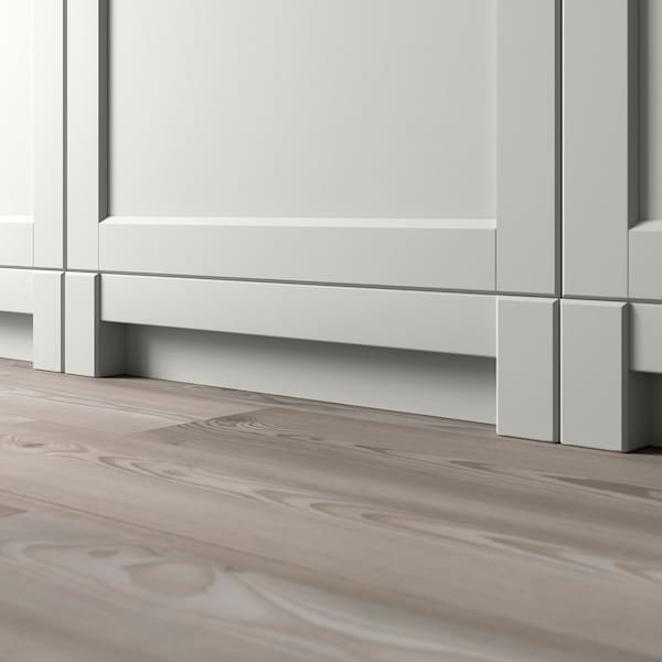 IKEA LERHYTTAN Decorative toekick, 86.614 in Light Gray, Ikea Ireland | 4516TVQNY