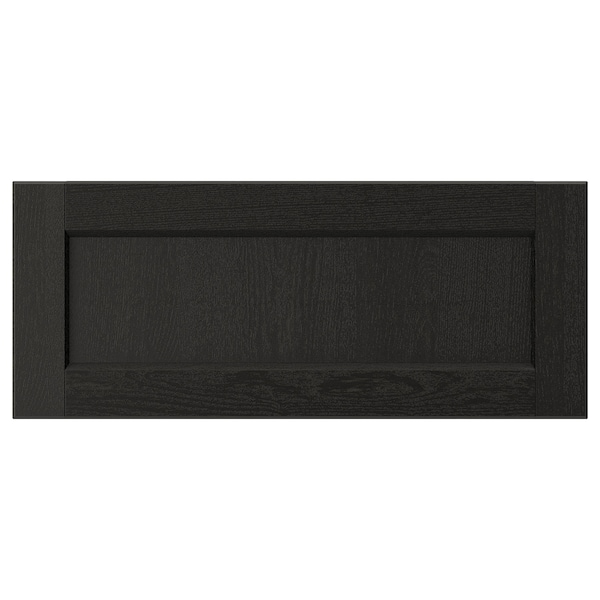 IKEA LERHYTTAN drawer front, 24x10 in Black Stained, Ikea Ireland | 0729SCUDG