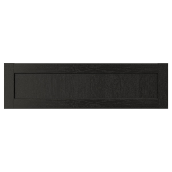 IKEA LERHYTTAN drawer front, 36x10 in Black Stained, Ikea Ireland | 6371AIYWF