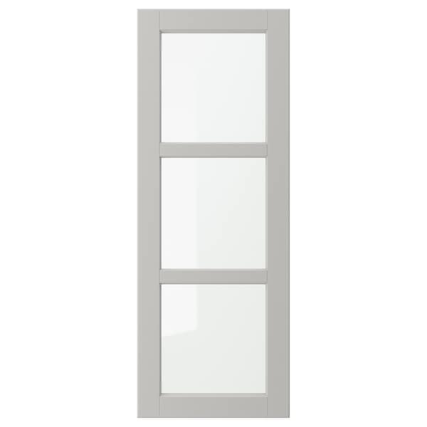 IKEA LERHYTTAN glass door, 15x40 in Light Gray, Ikea Ireland | 1640JOPIR