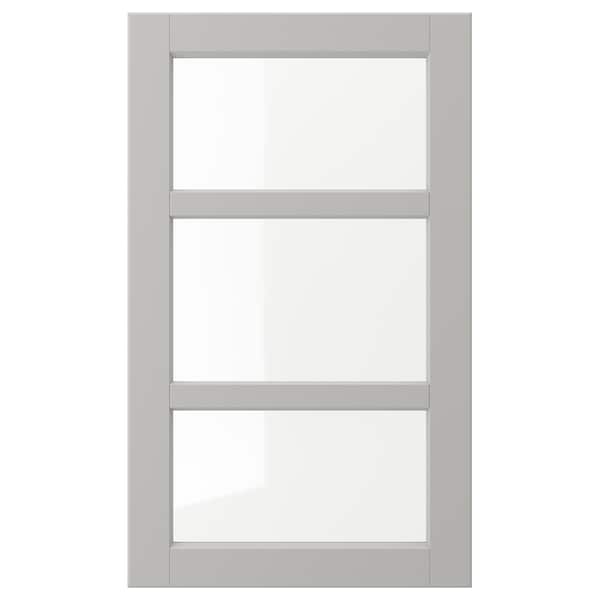 IKEA LERHYTTAN glass door, 18x30 in Light Gray, Ikea Ireland | 1908LEHMG