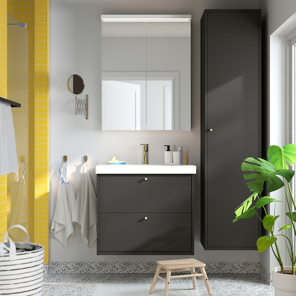 IKEA LETTAN mirror cabinet with doors, mirror effect/mirror glass, 30x6x37 in, Ikea Ireland | 5364DGIHN