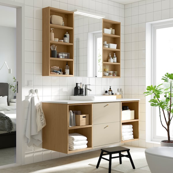 IKEA LETTAN mirror cabinet with doors, mirror effect/mirror glass, 24x6x37 in, Ikea Ireland | 2548SOQPN