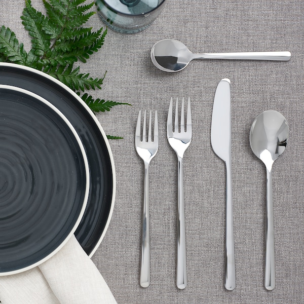 IKEA LÖFTESRIK 20-piece flatware set, stainless steel, Ikea Ireland | 0793KSGLH