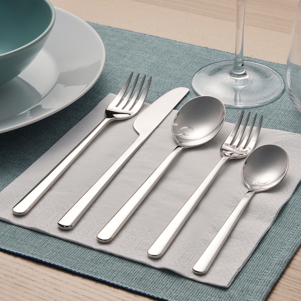 IKEA LÖFTESRIK 20-piece flatware set, stainless steel, Ikea Ireland | 0793KSGLH