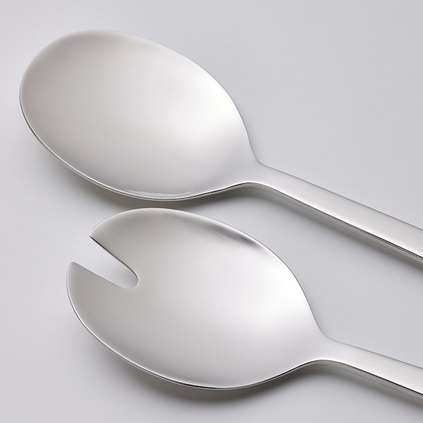 IKEA LÖFTESRIK 2-piece salad serving set, stainless steel, 11 in, Ikea Ireland | 5021CTPME