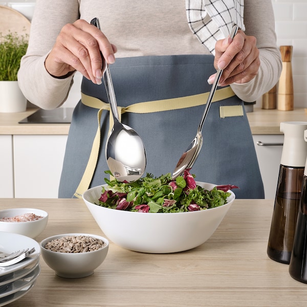 IKEA LÖFTESRIK 2-piece salad serving set, stainless steel, 11 in, Ikea Ireland | 5021CTPME