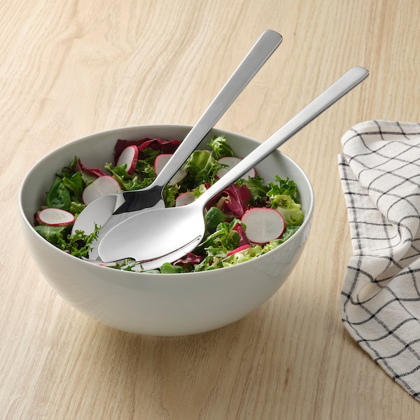 IKEA LÖFTESRIK 2-piece salad serving set, stainless steel, 11 in, Ikea Ireland | 5021CTPME