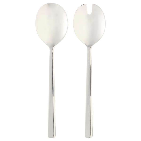 IKEA LÖFTESRIK 2-piece salad serving set, stainless steel, 11 in, Ikea Ireland | 5021CTPME