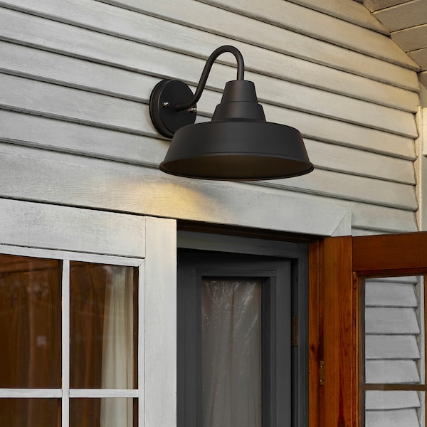 IKEA LÄGERVALL wall lamp, outdoor black, Ikea Ireland | 9176LGDVO
