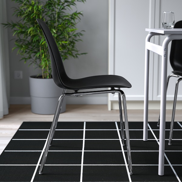 IKEA LIDÅS chair Black / Sefast Chrome Plated, Ikea Ireland | 2785LXJNV