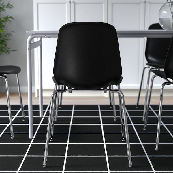 IKEA LIDÅS chair Black / Sefast Chrome Plated, Ikea Ireland | 2785LXJNV