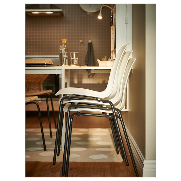 IKEA LIDÅS chair White / Sefast Black, Ikea Ireland | 6234FTDBX