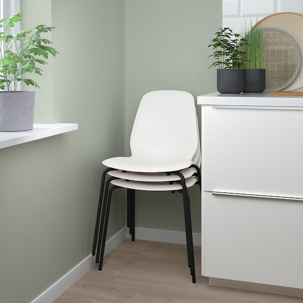 IKEA LIDÅS chair White / Sefast Black, Ikea Ireland | 6234FTDBX