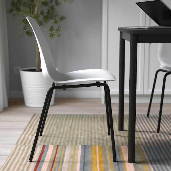 IKEA LIDÅS chair White / Sefast Black, Ikea Ireland | 6234FTDBX