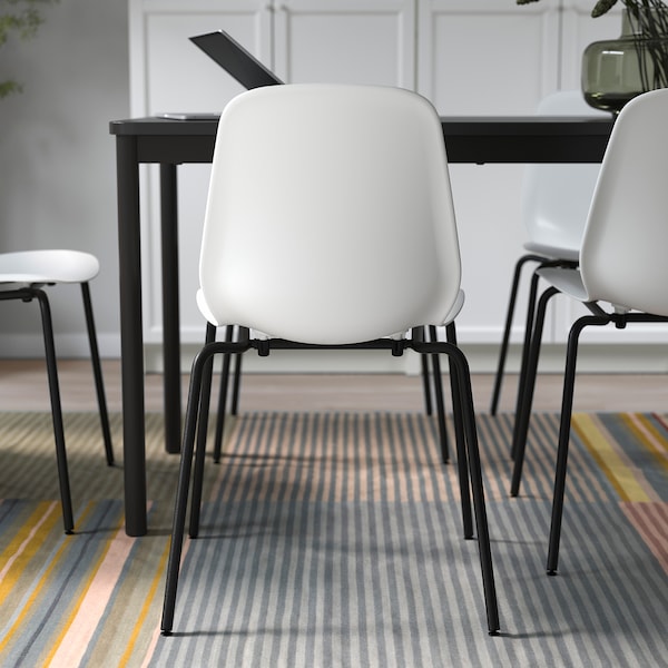 IKEA LIDÅS chair White / Sefast Black, Ikea Ireland | 6234FTDBX