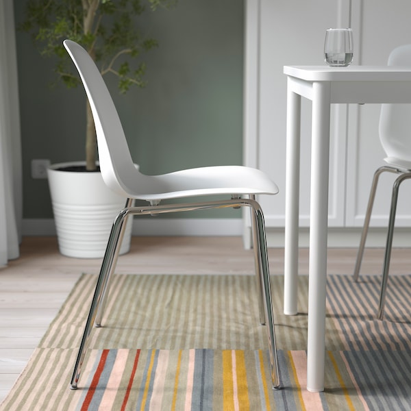IKEA LIDÅS chair White / Sefast Chrome Plated, Ikea Ireland | 3948KWQOG