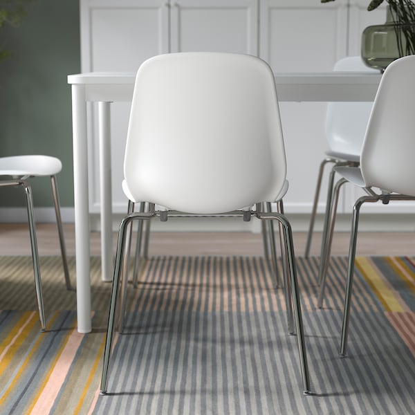 IKEA LIDÅS chair White / Sefast Chrome Plated, Ikea Ireland | 3948KWQOG