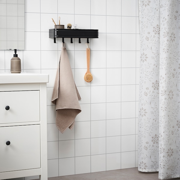 IKEA LILLASJÖN wall shelf with 5 hooks, Ikea Ireland | 9071NSQFP