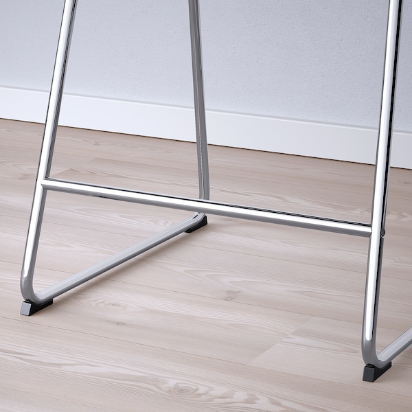 IKEA LILLÅNÄS bar stool, chrome plated/Gunnared dark gray, 24 3/4 in, Ikea Ireland | 1605THWVS