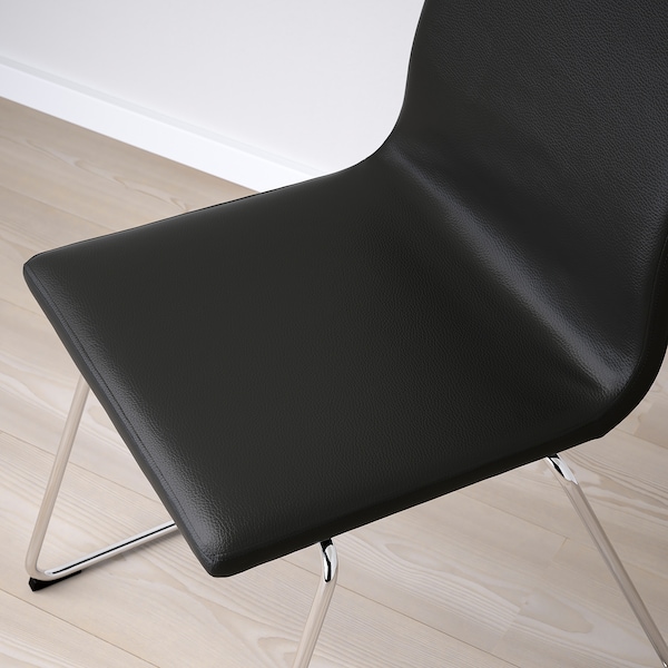 IKEA LILLÅNÄS chair, chrome plated Glose Black, Ikea Ireland | 5941CRQBA