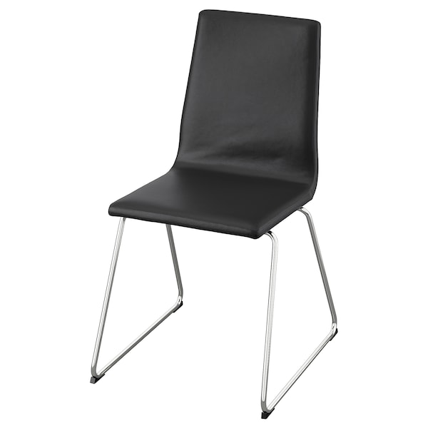IKEA LILLÅNÄS chair, chrome plated Glose Black, Ikea Ireland | 5941CRQBA