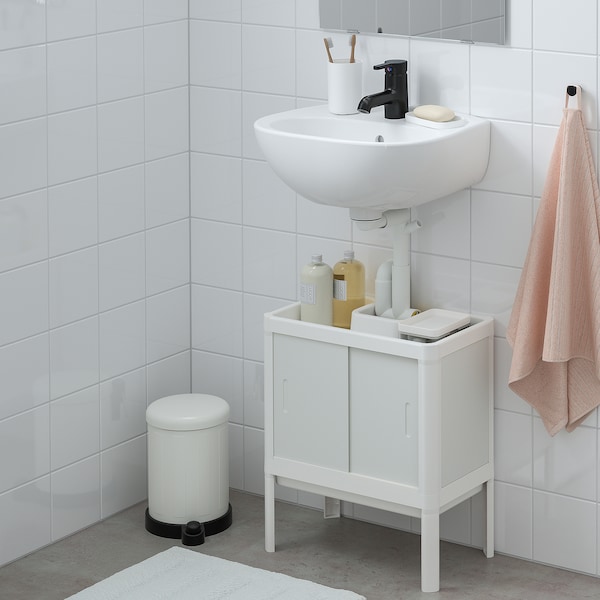 IKEA LILLTJÄRN Bathroom vanity with 2 doors, 17 3/8x19 5/8x9 7/8 in White, Ikea Ireland | 2584OCXTN